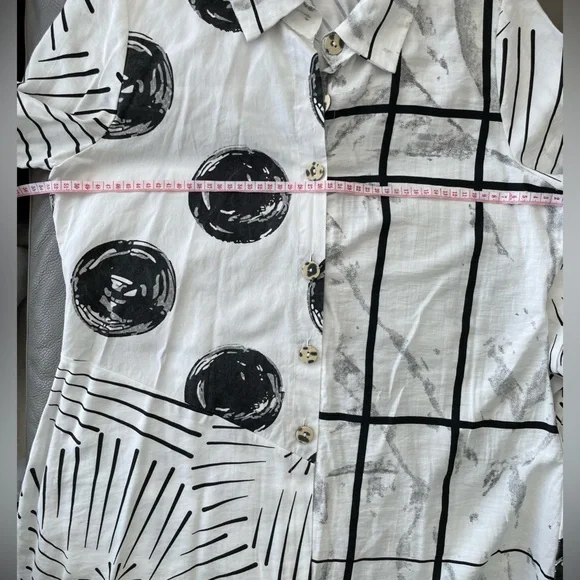 Boho Tunic with Mixed Pattern - Picture 10 of 10